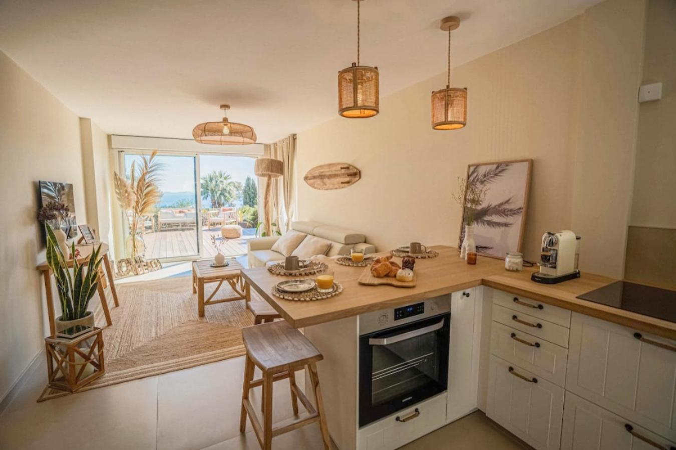 Logement Vue Mer Splendide - Situe A 50 Metres Du Bord De Mer Et 2 Minutes Des Plages - Bandolina Buitenkant foto